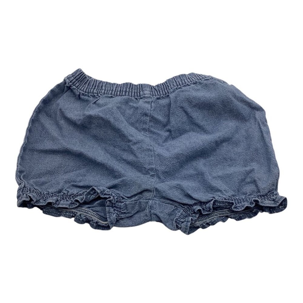 Carter's Baby Girl Blue Bloomers Shorts Size 9M With‎ Elastic Waist & Ruffle Hem